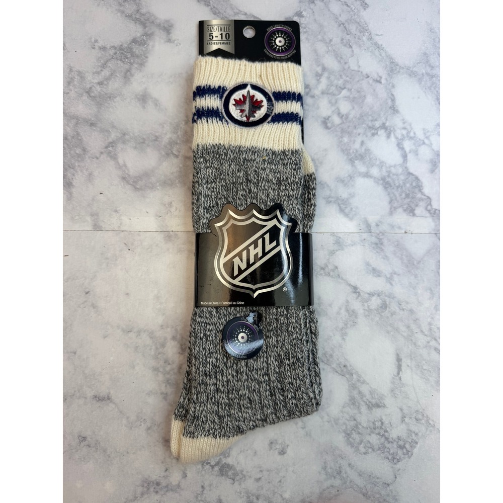 Winnipeg Jets NHL Boot Length Socks Mens Grey Wool Blend Gertex NHNK5761CCCBJ-1
